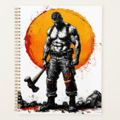 戦士の野蛮な中世ファンタジーハンマープランナー プランナー手帳 (正面)