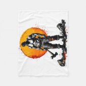 戦士の野蛮な中世ファンタジーフリースブランケット フリースブランケット (正面)