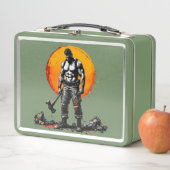 戦士の野蛮な中世ファンタジー金属の弁当箱 メタルランチボックス (インサイチュ)