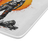 戦士の野蛮な中世ファンタジーhuCutting Board カッティングボード (角)