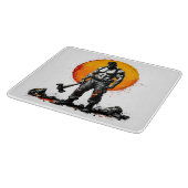 戦士の野蛮な中世ファンタジーhuCutting Board カッティングボード (角)