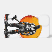 戦士の野蛮な中世ファンタジーhummePhoneケース iPhoneケース (裏面横)