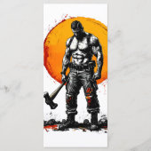 戦士の野蛮な中世ファンタジーhummerFlatメニュー メニュー (正面)