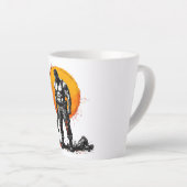戦士の野蛮な中世ファンタジーhummerLatte Mug カフェラテマグ (右アングル)