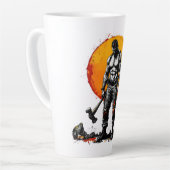 戦士の野蛮な中世ファンタジーhummerLatte Mug カフェラテマグ (左アングル)