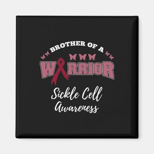 戦士の鎌状赤血球の認識度 マグネット (正面)