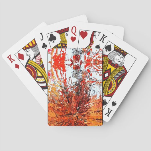 戦士の馬「神聖なマットレスの嘆き声で」 トランプ (裏面)