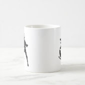 戦士のBujinkanの道場のロゴのwiithのNinの記号を尾行して下さい コーヒーマグカップ (中央)