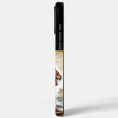 戦士は轟音の虎の横に自然に座った Case-Mate iPhoneケース (裏面 / 左)
