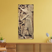 戦士を描いたレリーフ、 浮き彫り キャンバスプリント (インサイチュ (リビング))