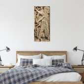 戦士を描いたレリーフ、 浮き彫り キャンバスプリント (インサイチュ (寝室))