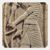 戦士を描いたレリーフ、 浮き彫り スクエアシール (正面)