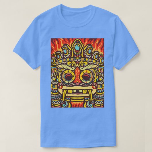 戦士アステカの笑み Tシャツ (デザイン正面)
