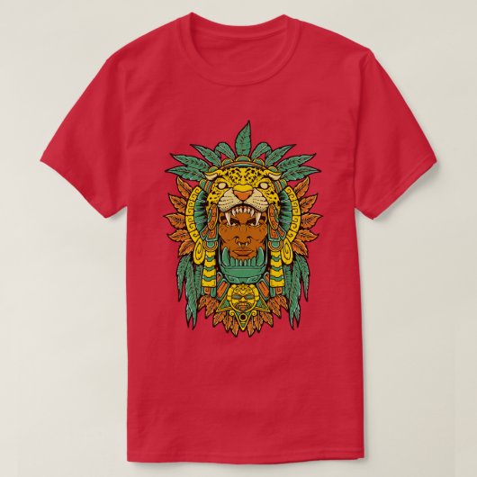 戦士アステカジャガー戦士 Tシャツ (デザイン正面)