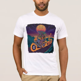 戦士アステカTシャツ | ファイアヘビ&ジャガーアート Tシャツ