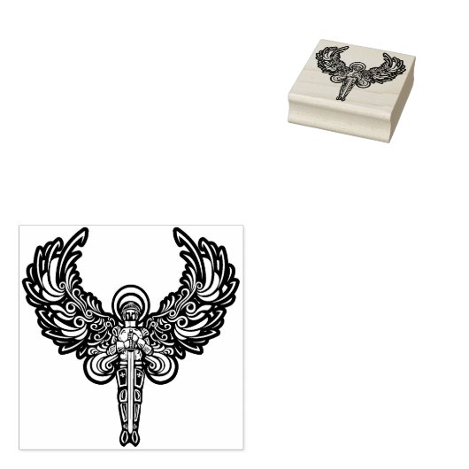 戦士エンジェルアートスタンプ ラバースタンプ (押印)