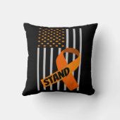 戦士オレンジリボン白血病がん認識度 クッション (裏面)