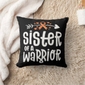 戦士オレンジ系白血病のがん姉妹 クッション (ブランケット)