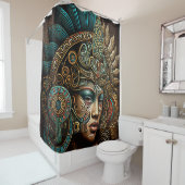 戦士カラフルプリンセスシャワアステカーカーテン シャワーカーテン (インサイチュ)