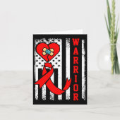 戦士カードハート病認識度赤いリボンアメ カード (正面)