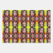 戦士サイケデリックの女性 ラッピングペーパーシート (正面2)