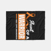 戦士サポートサポーターRsd Crpsに気付いている叔母 フリースブランケット (正面(横))