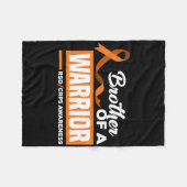 戦士サポートサポーターRsd Crps Awの兄弟 フリースブランケット (正面(横))