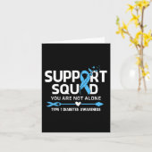 戦士サポートスクワッドタイプ1糖尿病認識度Fe カード (黄色い花)