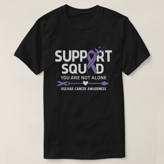 戦士サポートスクワッドバルバールがん認識度群 Tシャツ (デザイン正面)