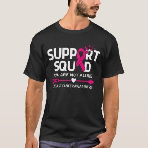 戦士サポートスクワッド乳がん認識度群 Tシャツ