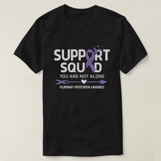 戦士サポートスクワッド肺高血圧認識 Tシャツ (デザイン正面)