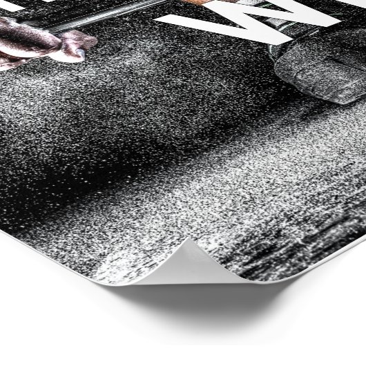 戦士ジムウェイトトレーニング体フィットネスポスター ポスター (角)