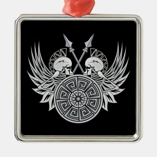 戦士スカル メタルオーナメント (正面)