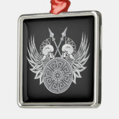 戦士スカル メタルオーナメント (左)