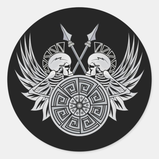 戦士スカル ラウンドシール (正面)