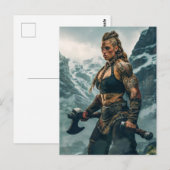 戦士スピリット・オブ・バイキング・ウーマン・チャネリング ポストカード (正面/裏面)