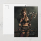 戦士スピリット・オブ・バイキング・ウーマン・チャネリング ポストカード (正面/裏面)