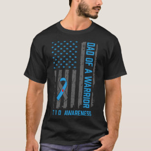 戦士タイプ1糖尿病のT1Dパパ Tシャツ