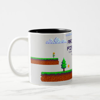 戦士ドリーマー – 牡羊座サン，魚座ムーン〔占星術の〕十二宮図ムー ツートーンマグカップ