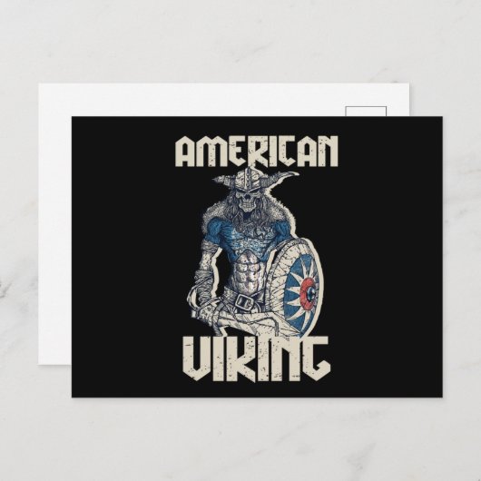 戦士バイキングソードアメリカンヴァルハラノルセミトー ポストカード (正面/裏面)