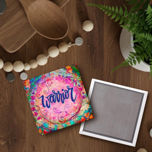 戦士ピンクフローラ感動的かわいらしトレンディー マグネット