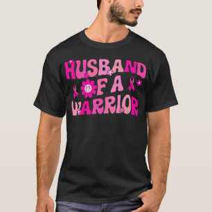 戦士ピンクリボン乳がんSupの夫 Tシャツ