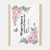 戦士フリースブランケット – がん認識度 フリースブランケット (正面)