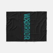 戦士ポスト外傷性ストレス障害認識度 フリースブランケット (正面(横))