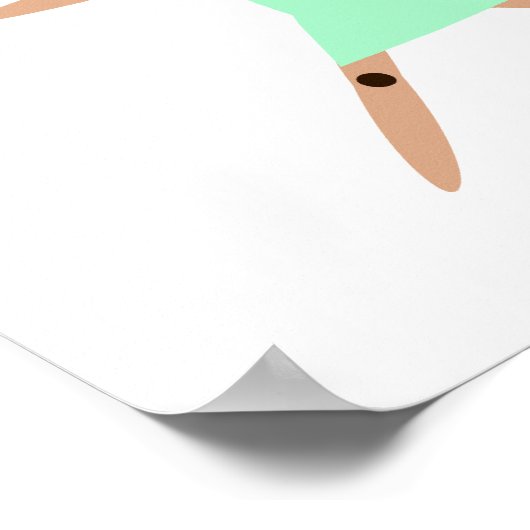 戦士ポーズ ポスター (角)