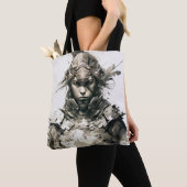 戦士ポートレート絵を描の歴史的な冒険 トートバッグ (クローズアップ)