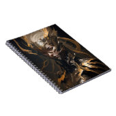 戦士ポートレート絵を描ファンタジーのワイルドスピリット ノートブック (右側)