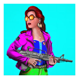 戦士モダン フォトプリント           