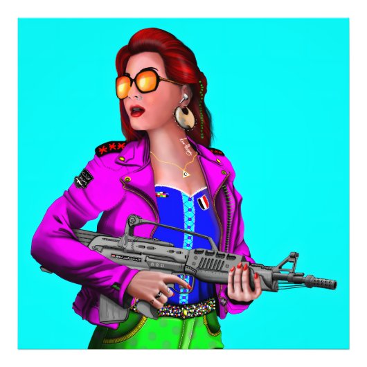 戦士モダン フォトプリント            (正面)