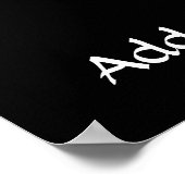 戦士ヨガポーズシルエット ポスター (角)